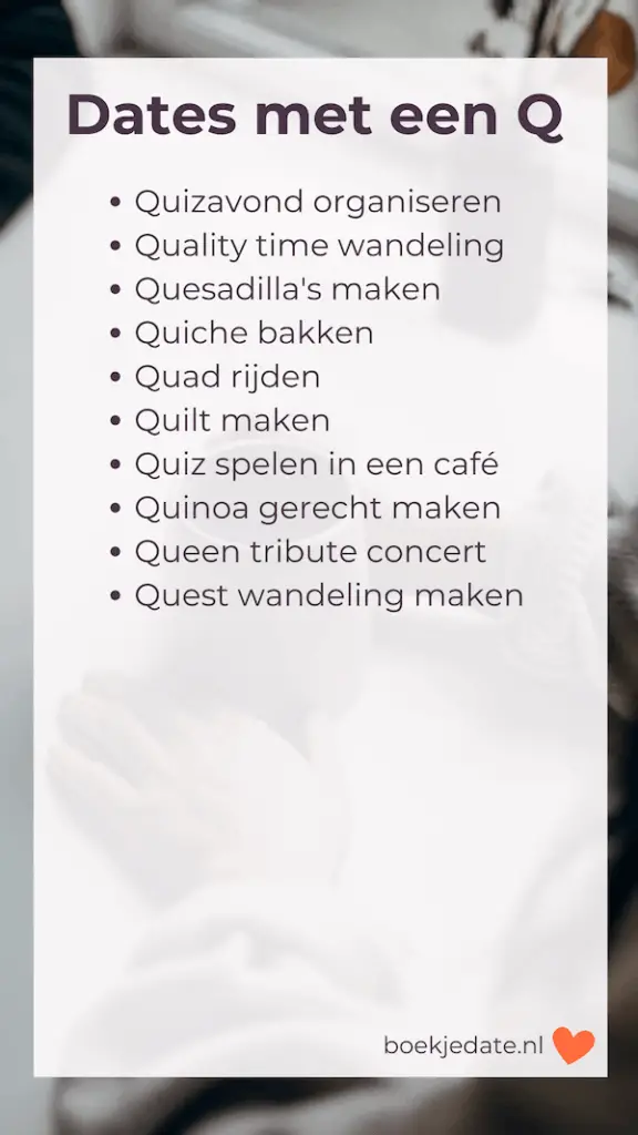 Dates met een Q