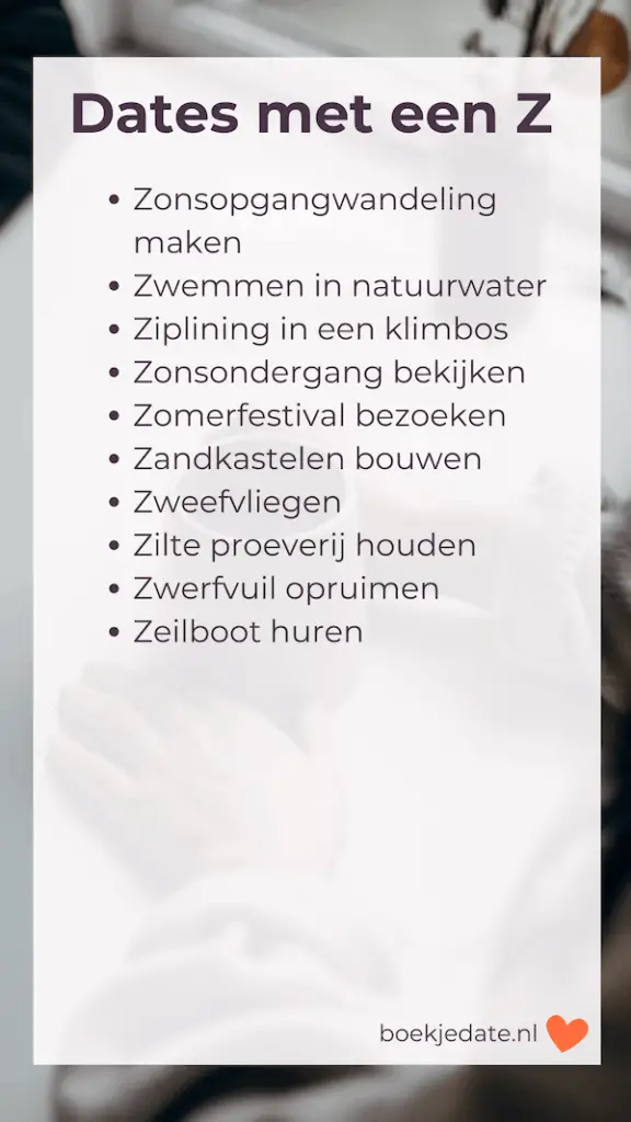 Dates met een Z